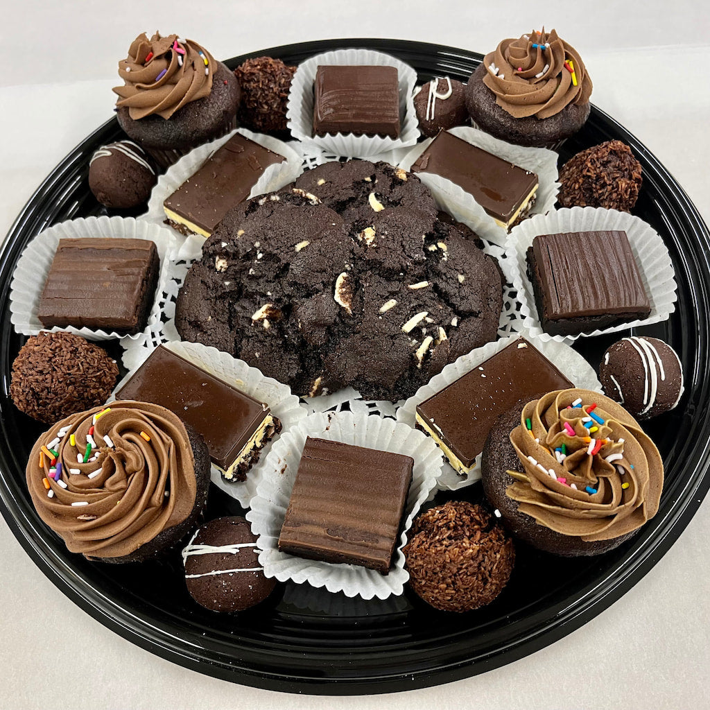 Selection of decadent chocolate treats perfect for a party or event