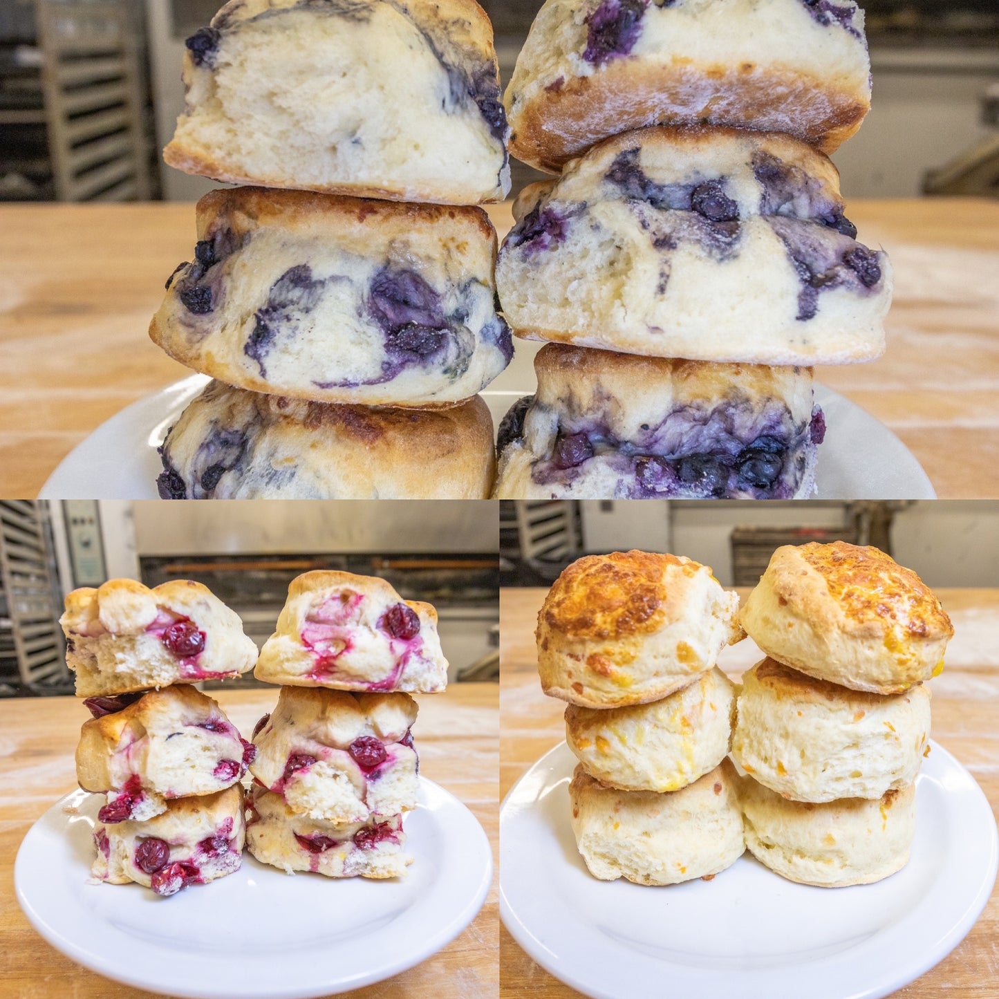 JK Bakery blueberry, cranberry and cheese scones