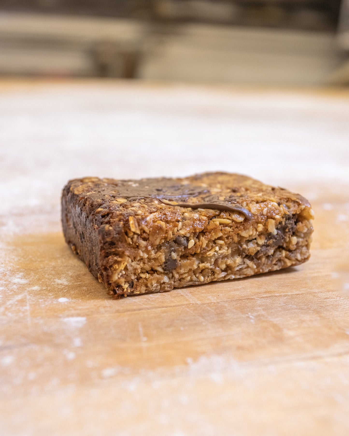 JK Bakery granola bar with toblerone chocolate